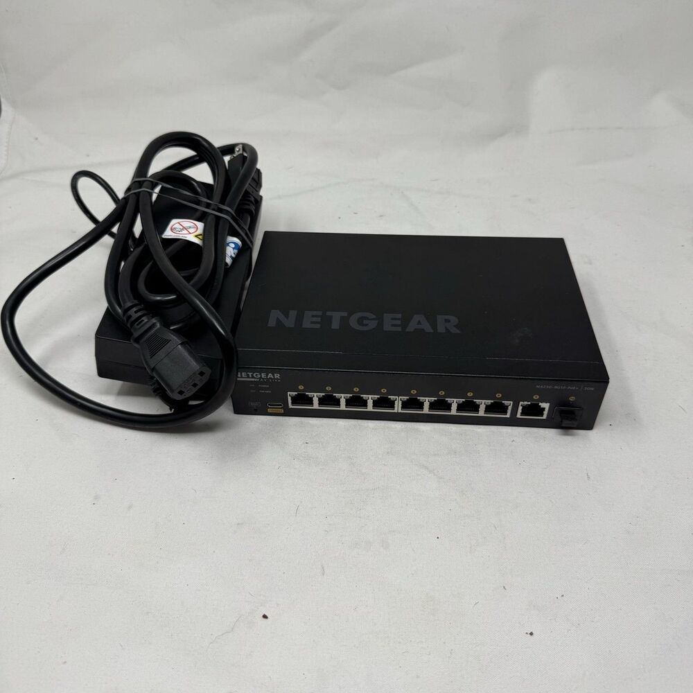 NETGEAR M4250-9G1F-PoE+ GSM4210PD 10-Port Gigabit PoE+ Managed Switch AV Line